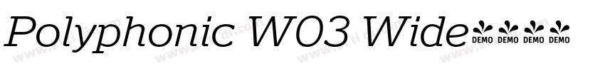 Polyphonic W03 Wide字体转换 Polyphonic W03 Wide字体转换